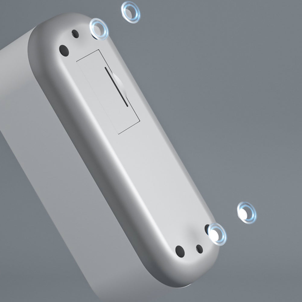 Ultrasonic cleaner device bottom with vent holes and illuminated indicator circles